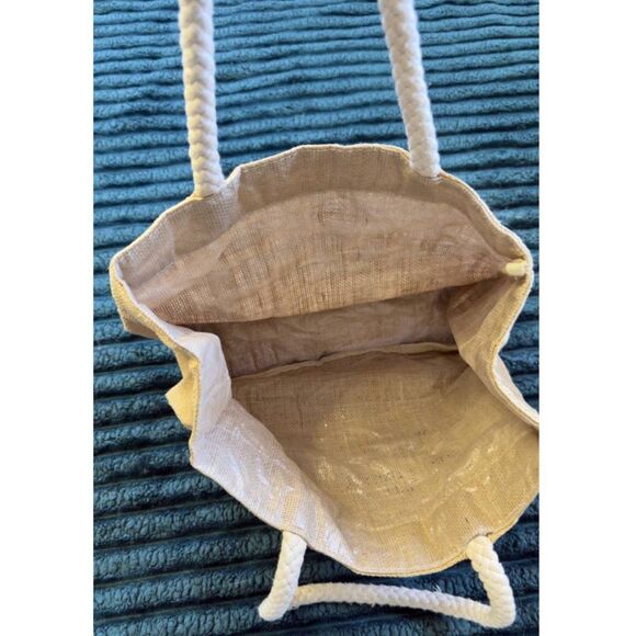 Vintage Trader Joe’s Jute Rope Handle Tote Bag Rare - Picture 4 of 10